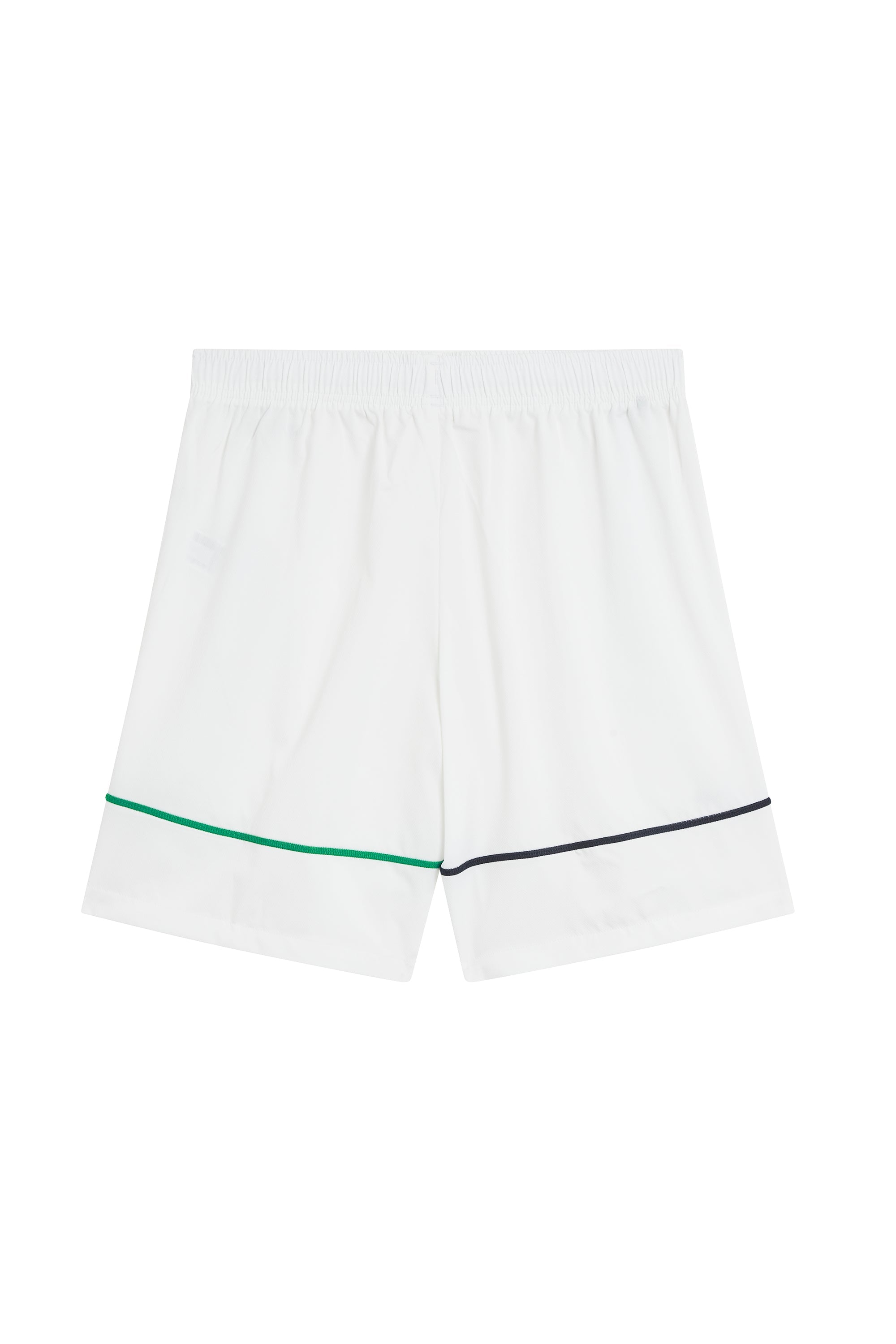Short à liseré avec logo - Blanc