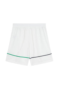 Shorts with logo piping - White