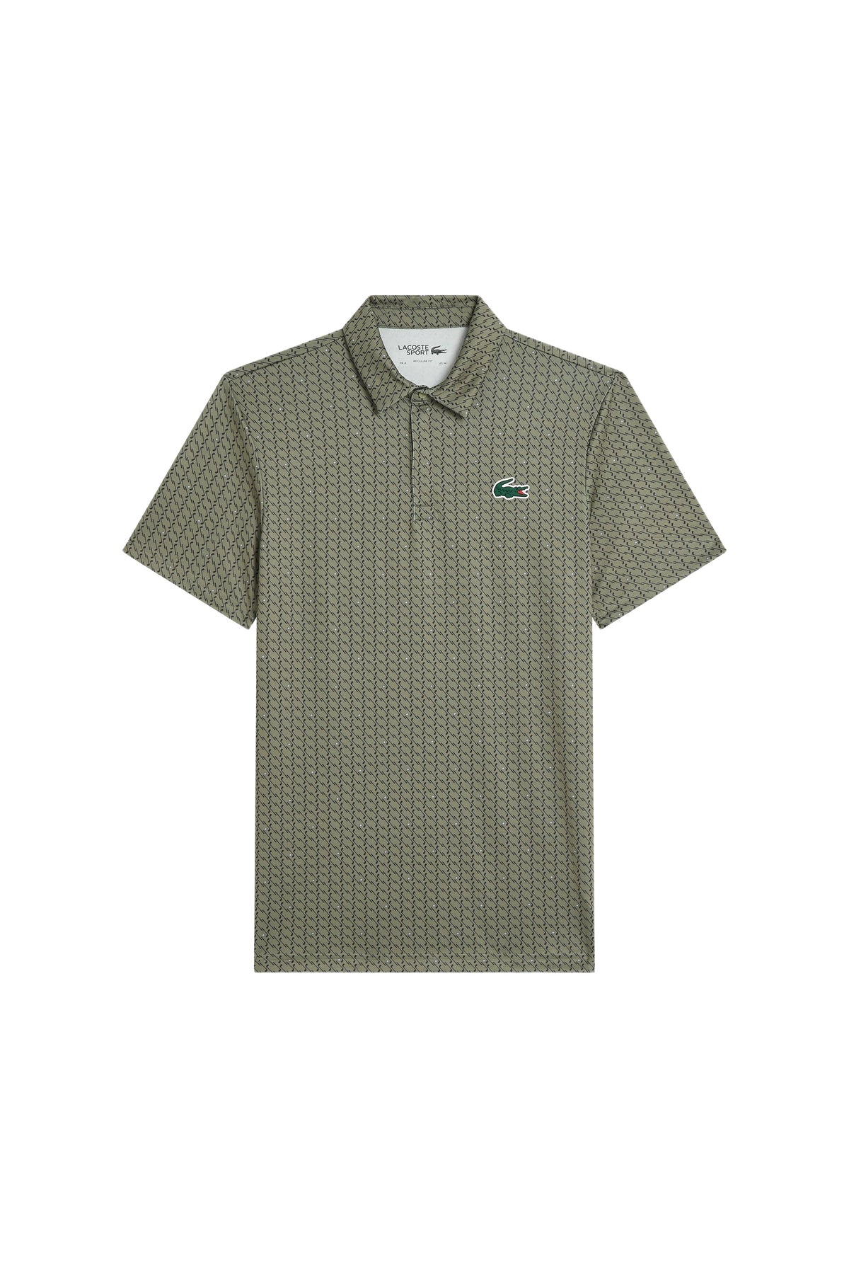 Polo à pois avec logo - Kaki & Marine