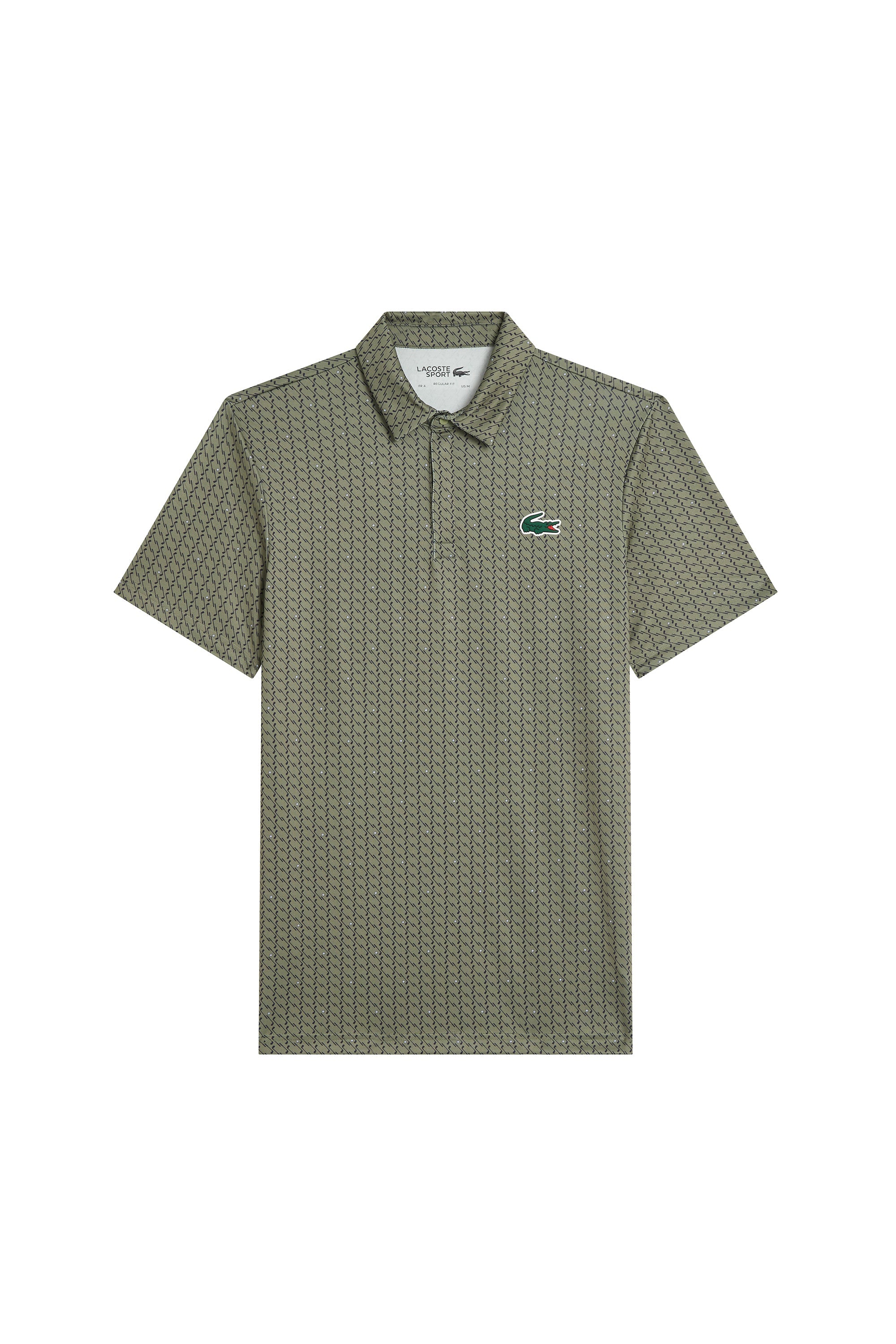 Polo à pois avec logo - Kaki & Marine