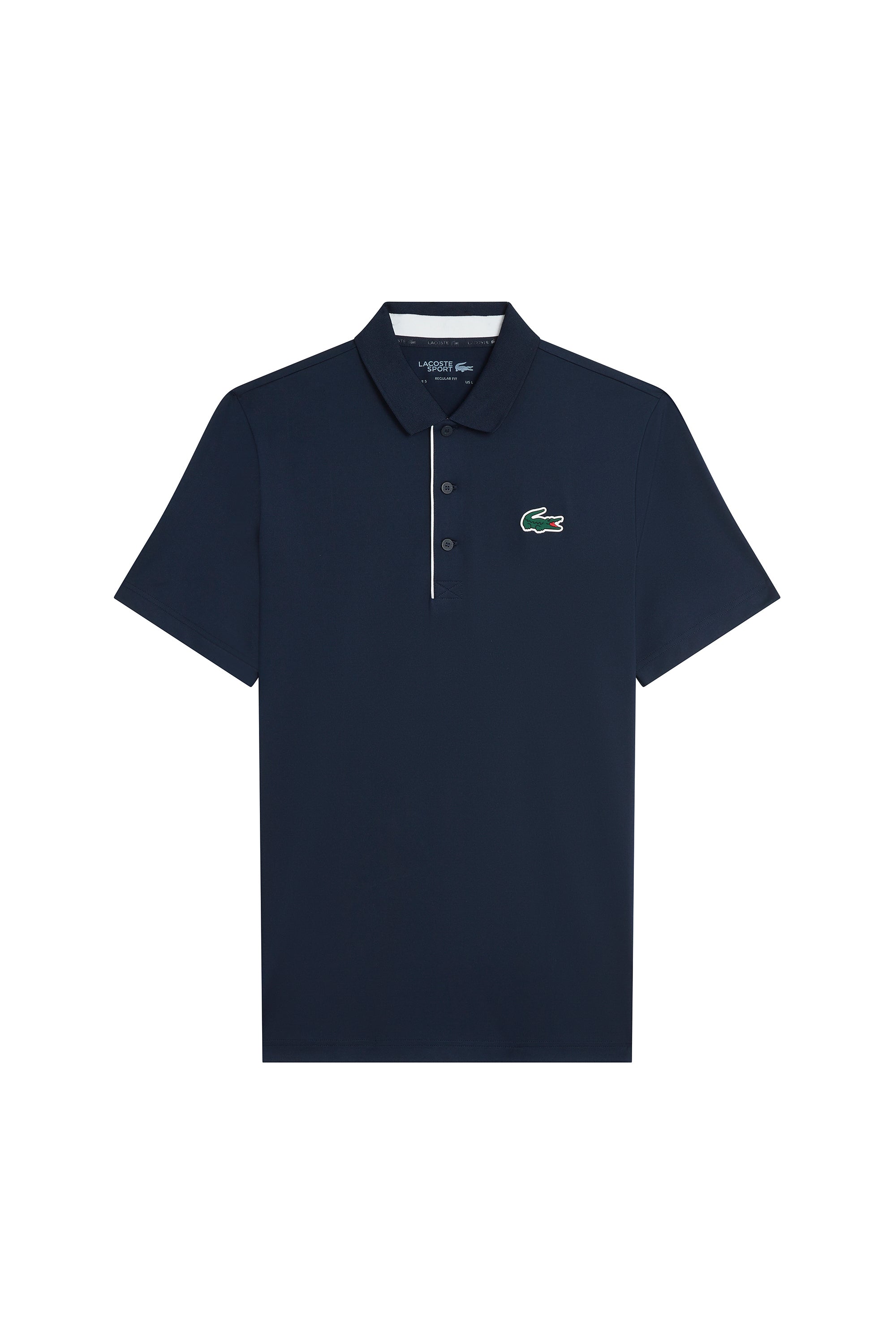 Polo avec logo boutonné - Marine & Blanc