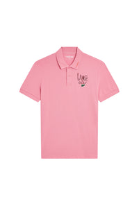 Printed polo shirt with logo - Reseda