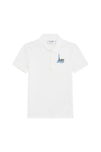 Polo avec logo boutonné - Blanc