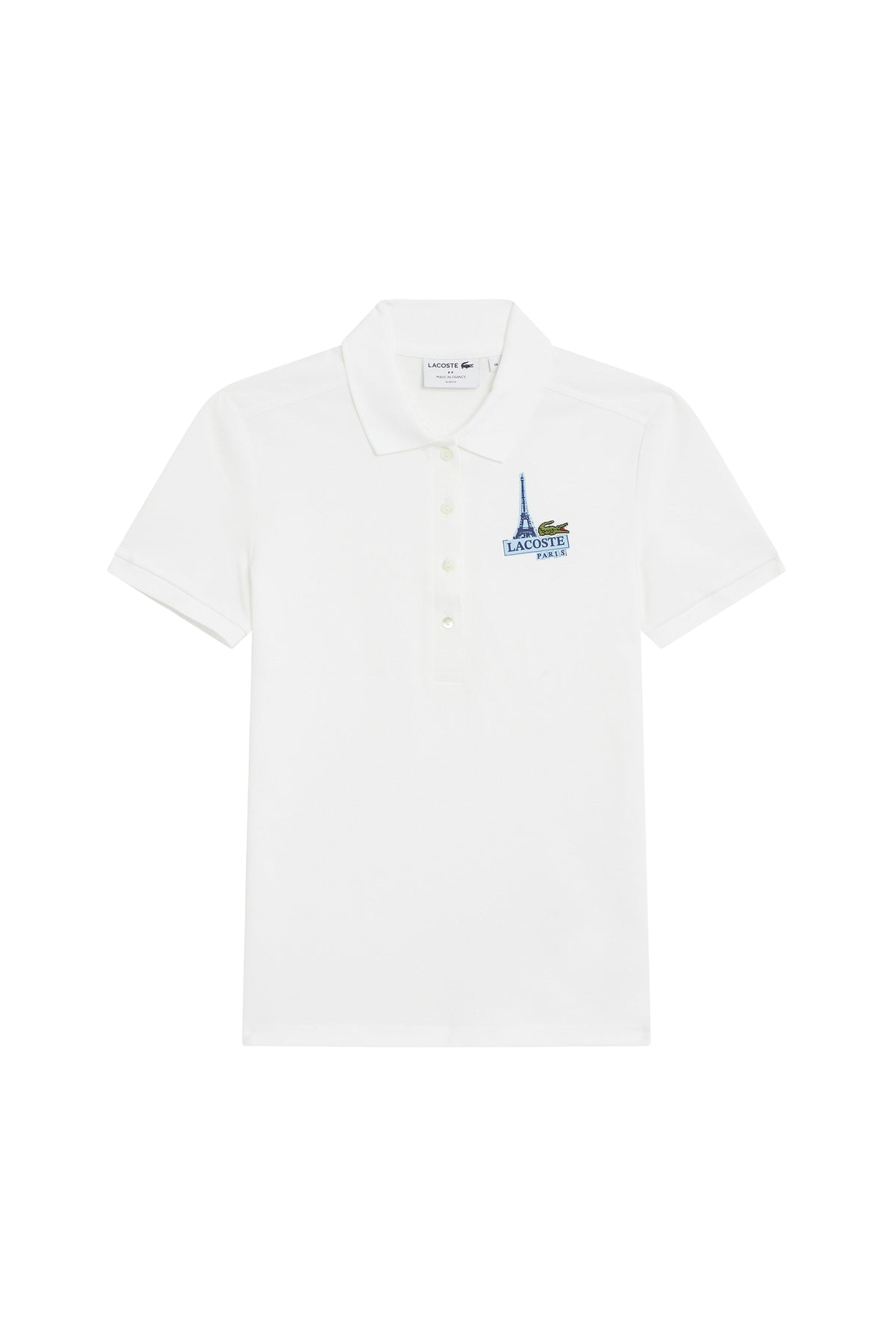 Polo avec logo boutonné - Blanc
