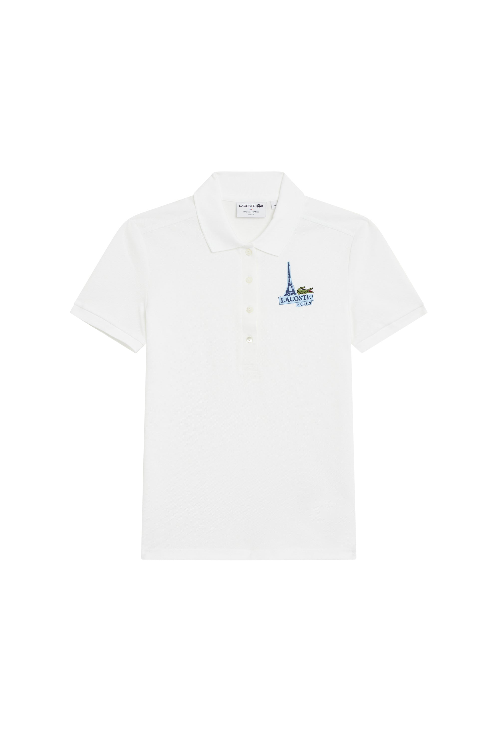Polo avec logo boutonné - Blanc