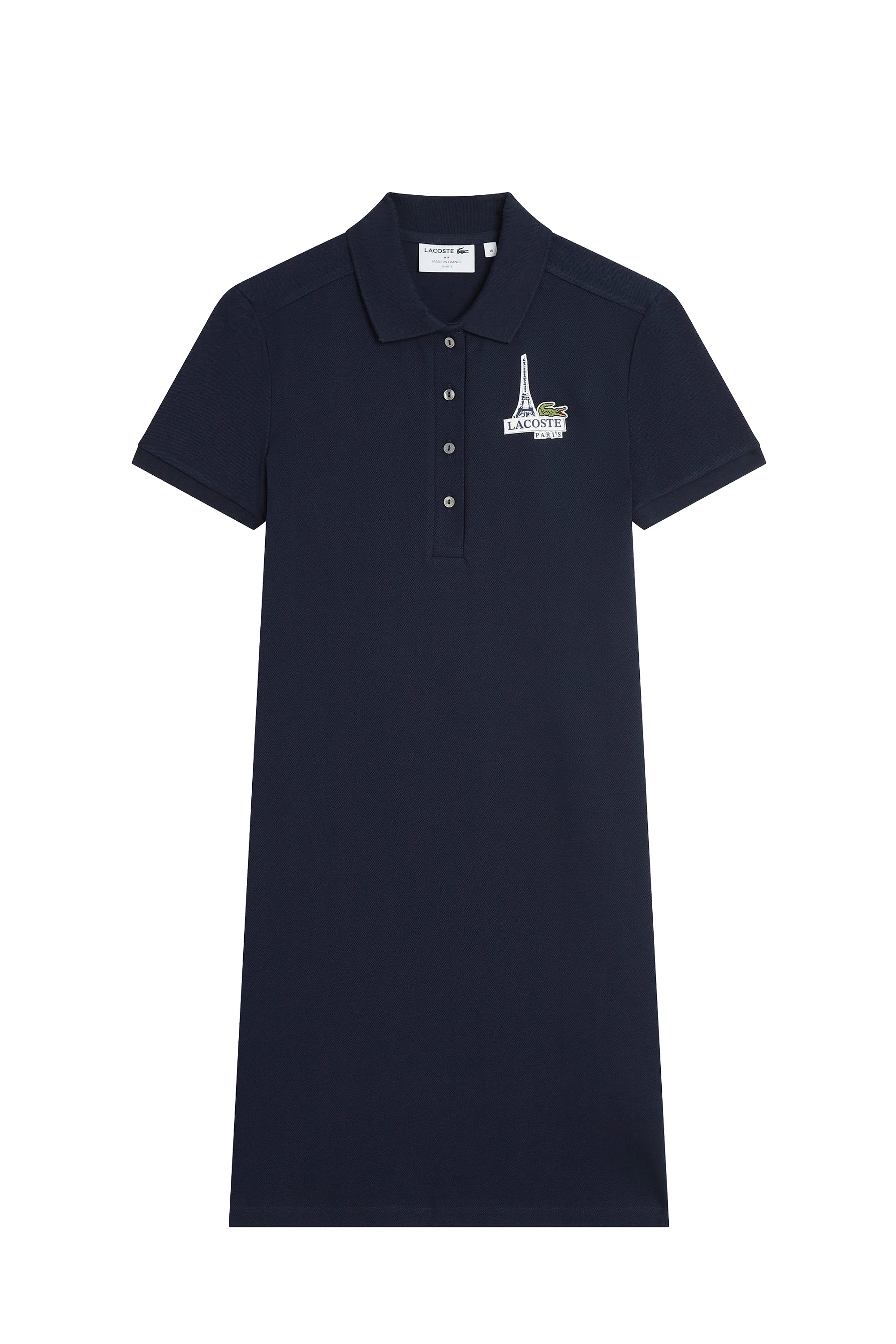Button-down polo dress - Navy