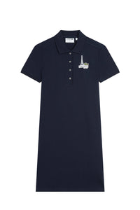 Robe polo boutonnée - Marine