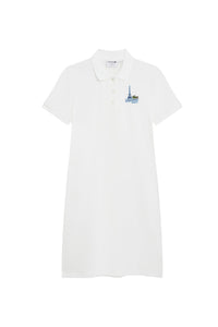 Robe polo boutonnée - Blanc