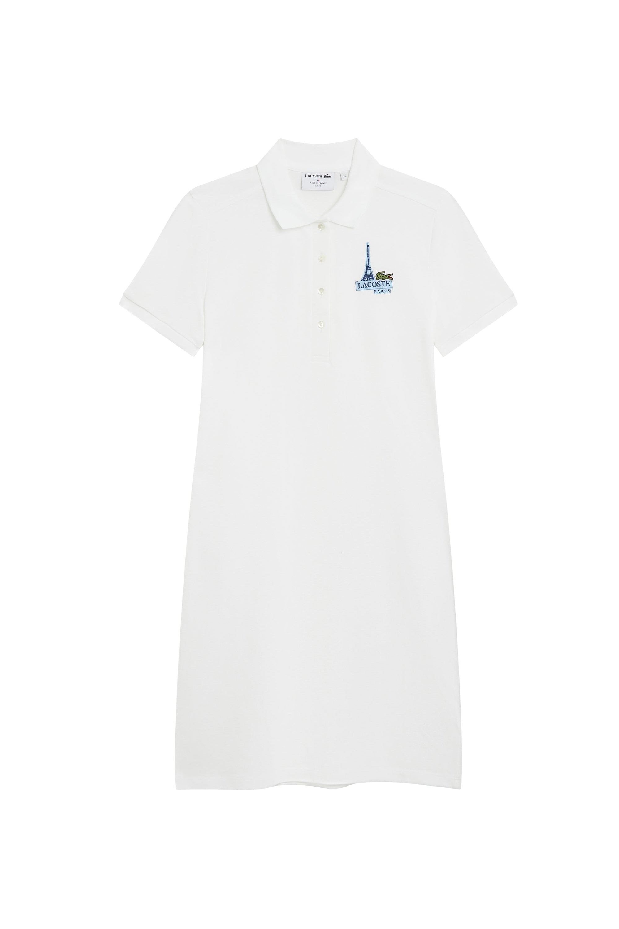 Robe polo boutonnée - Blanc