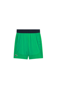 Fluid Bermuda shorts with logo - Calathea