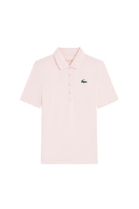 Polo shirt with buttoned logo - Flamant