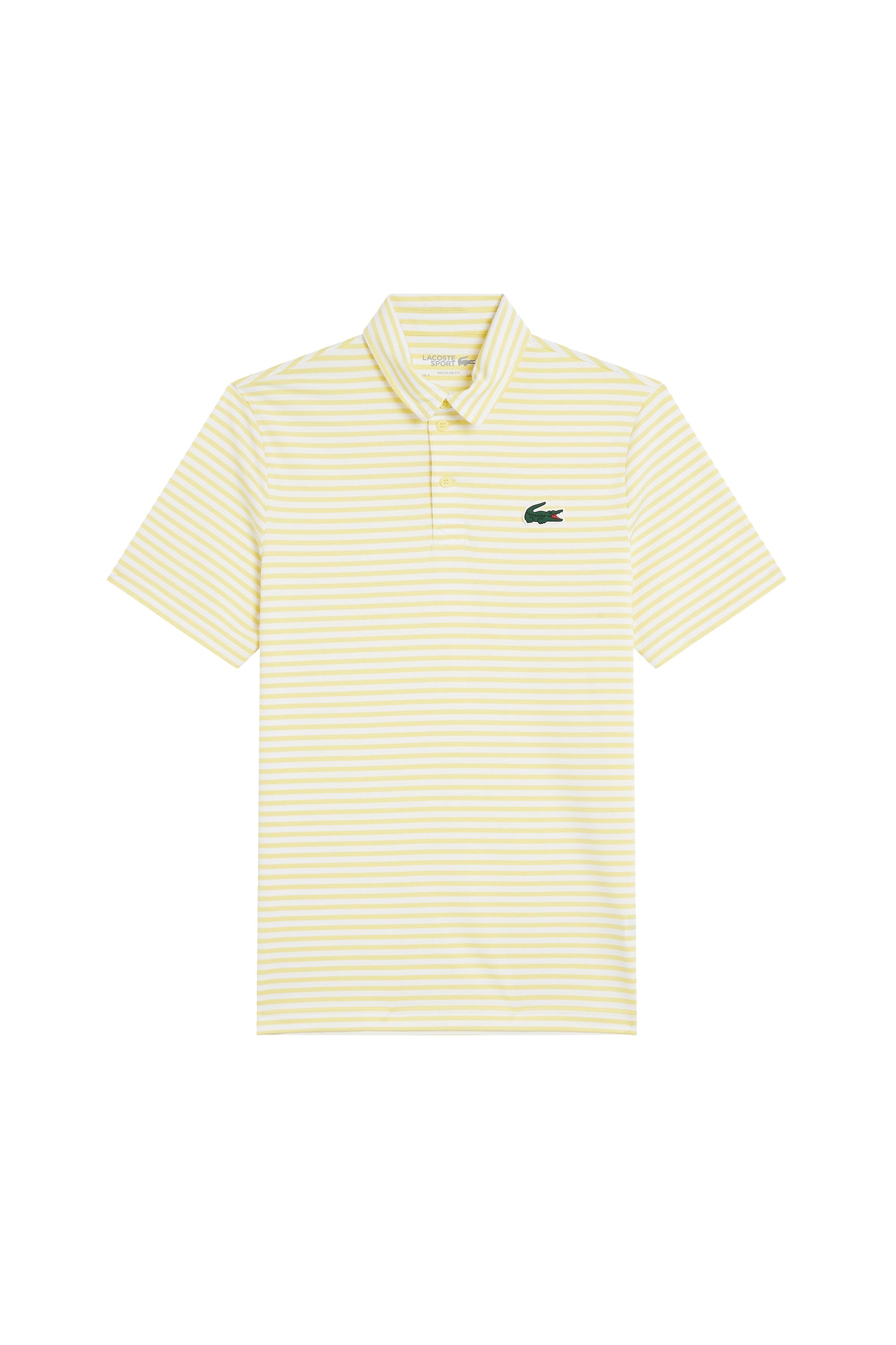 Polo à rayures avec logo - Blanc & Jaune