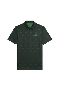 Polo à pois avec logo - Sinople & Vert