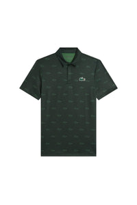 Polo à pois avec logo - Sinople & Vert