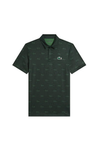 Polo à pois avec logo - Sinople & Vert