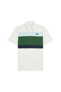 Printed stripes polo shirt - Flour & Green