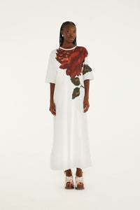 DIFFUSELY_Off White Robe longue - Off White