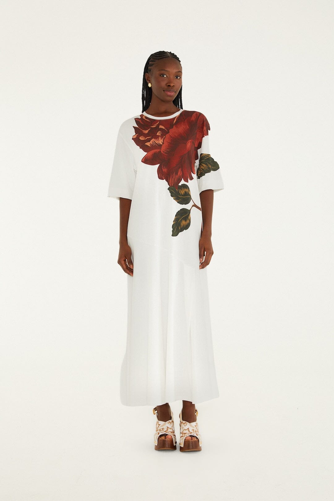 DIFFUSELY_Off White Robe longue - Off White