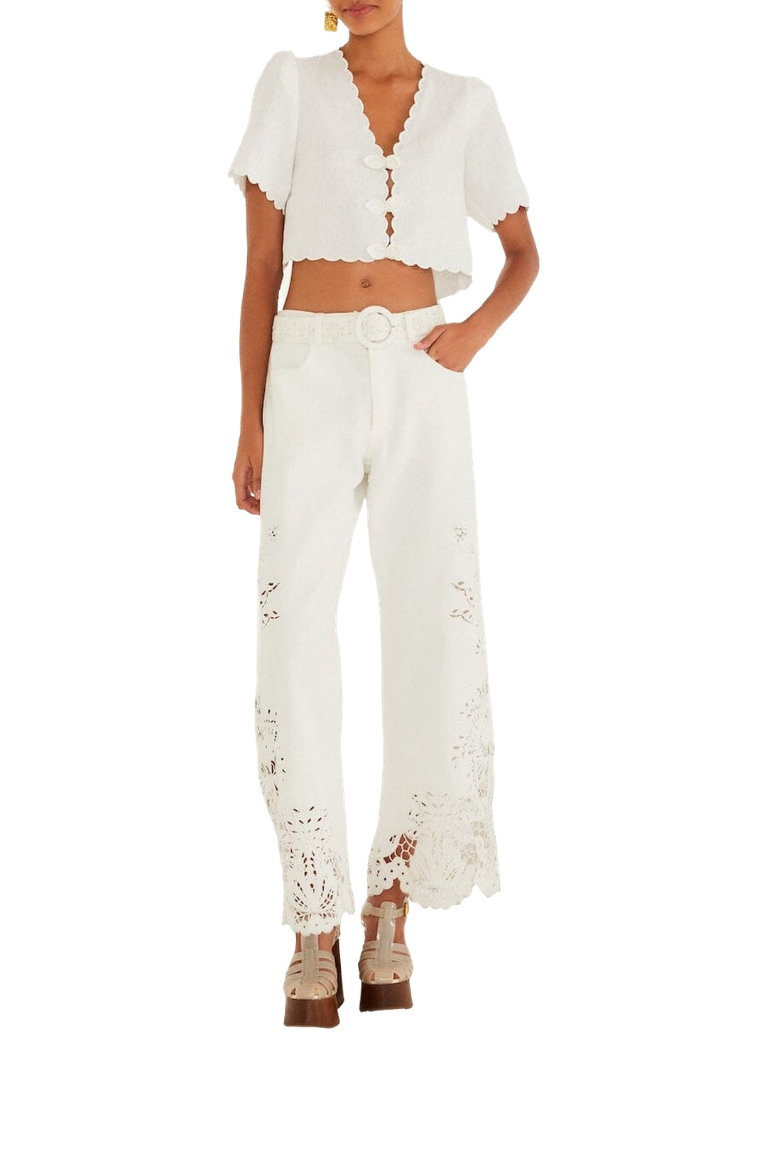 DIFFUSELY_Off White Top - Off White