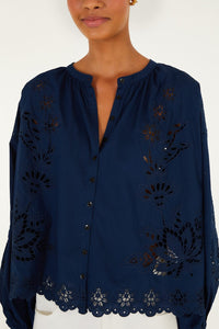 Navy Blue Blouse - Navy Blue