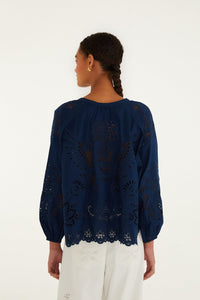 Navy Blue Blouse - Navy Blue