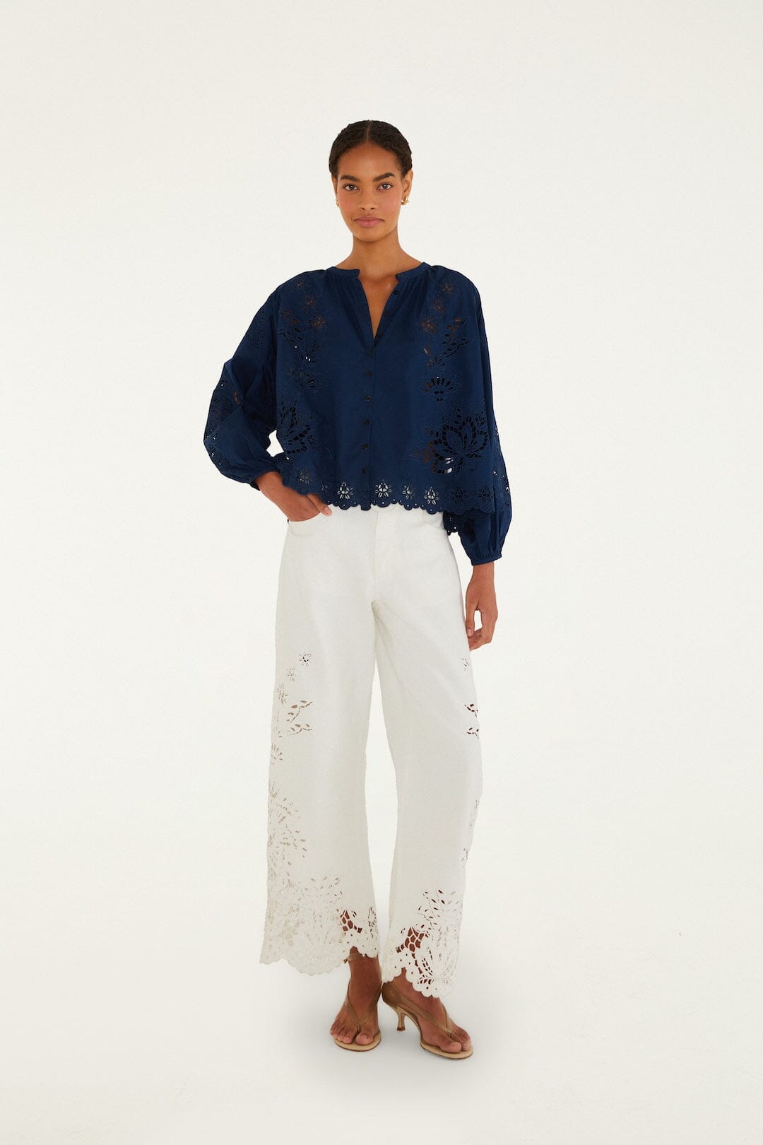 Navy Blue Blouse - Navy Blue