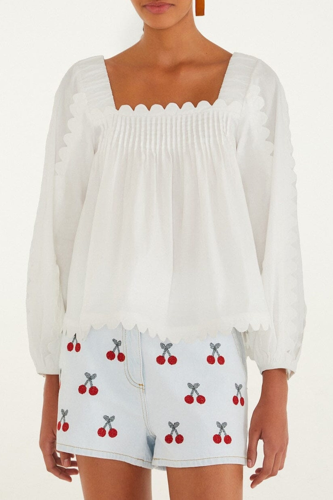 Blouse en coton - Blanc