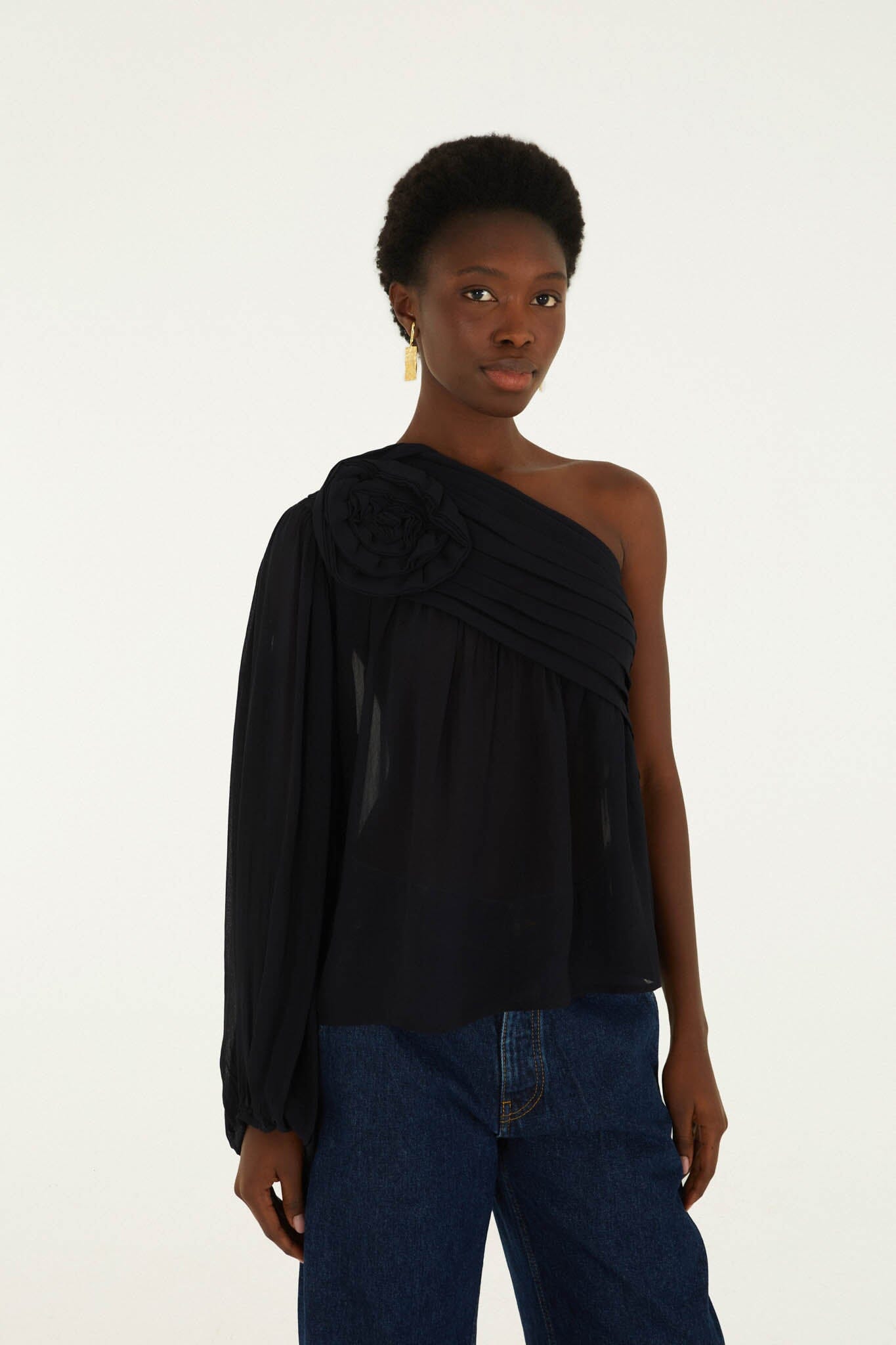 Black Blouse - Black