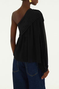 Blouse en coton - Noir