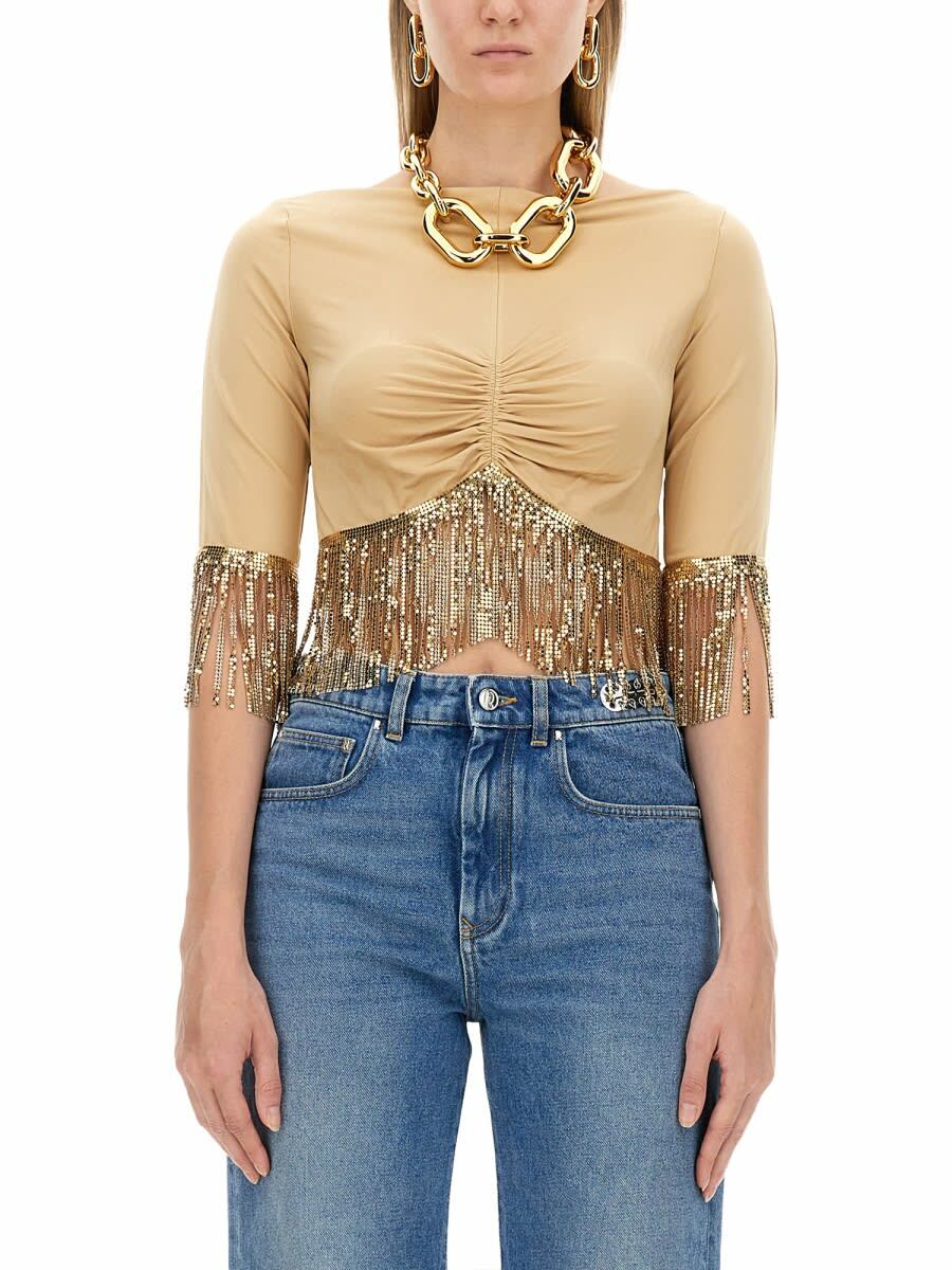 Top manches courtes - Raffia