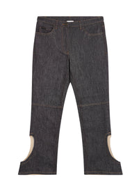 PREMIUM 38pcs NEW / PANTALON INVERSÉ EN DENIM  - Dark Heather Grey