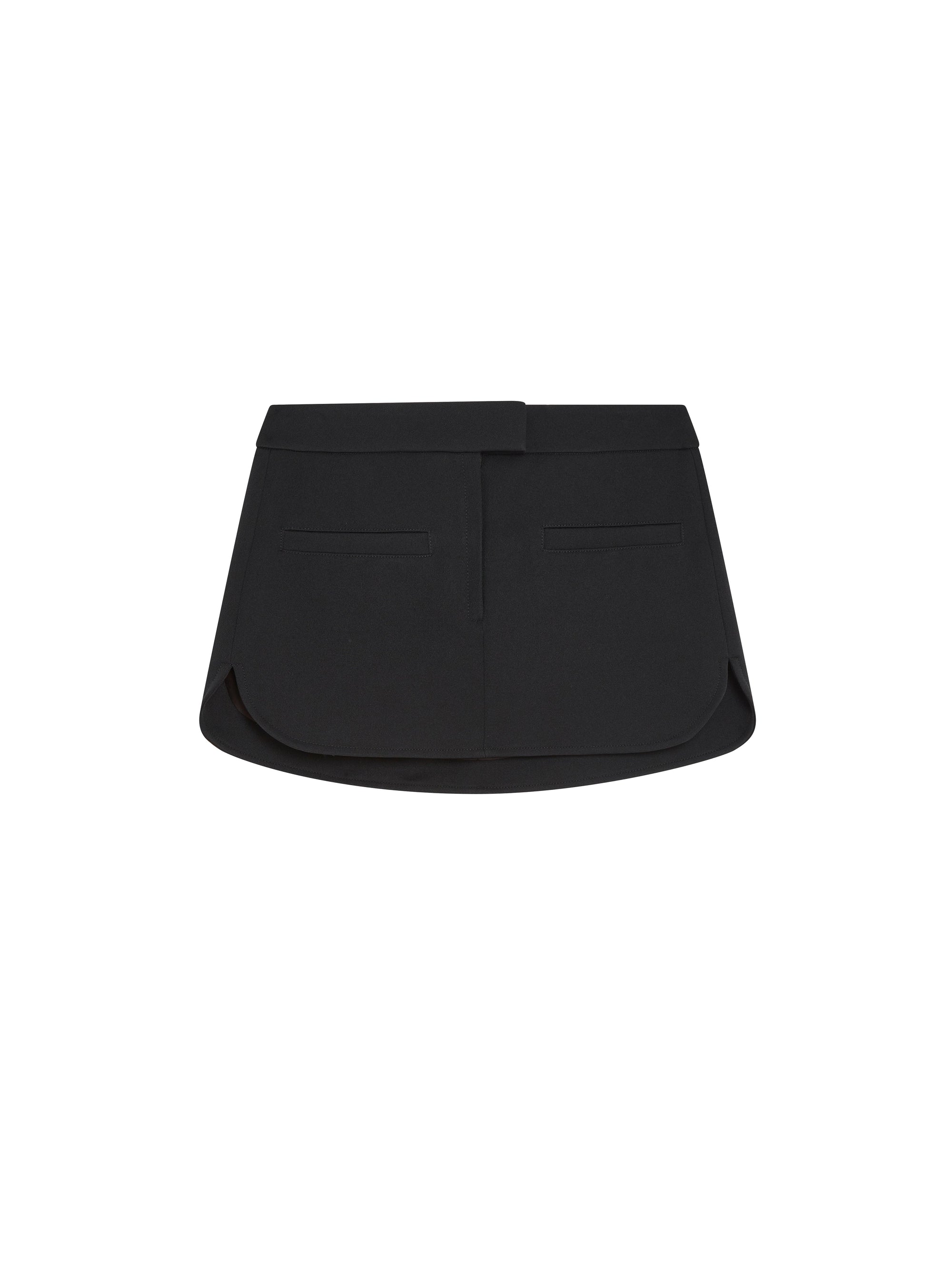 11pcs RELIQUAT 150€ / Jupe poches héritage en sergé - Black