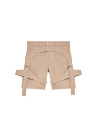 1pcs RELIQUAT 150€ / Short chaps retro en sergé - Sand