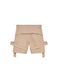 1pcs RELIQUAT 150€ / Short chaps retro en sergé - Sand