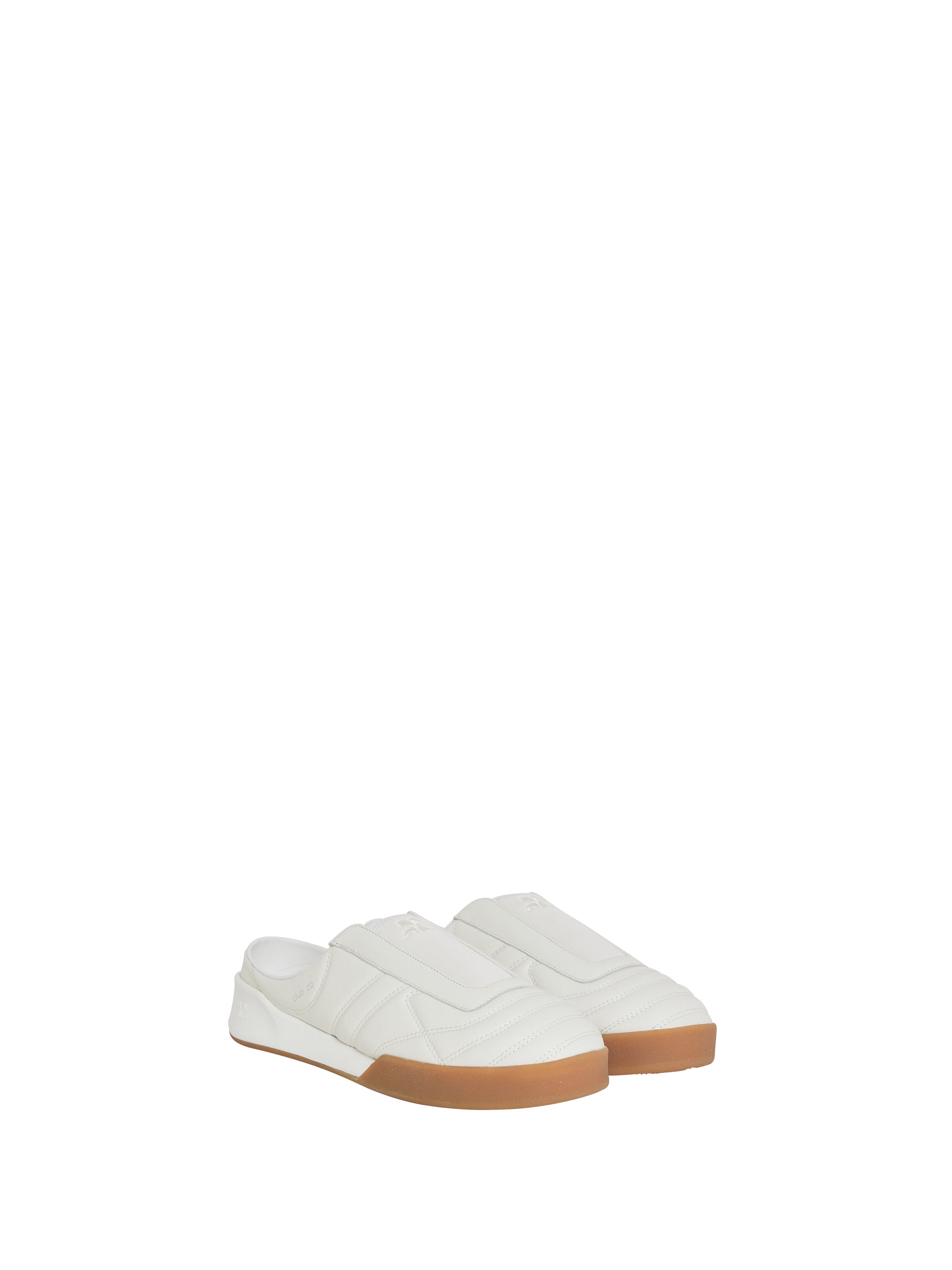 46pcs RELIQUAT 120€ / Baskets mules club 02 en cuir - Heritage white