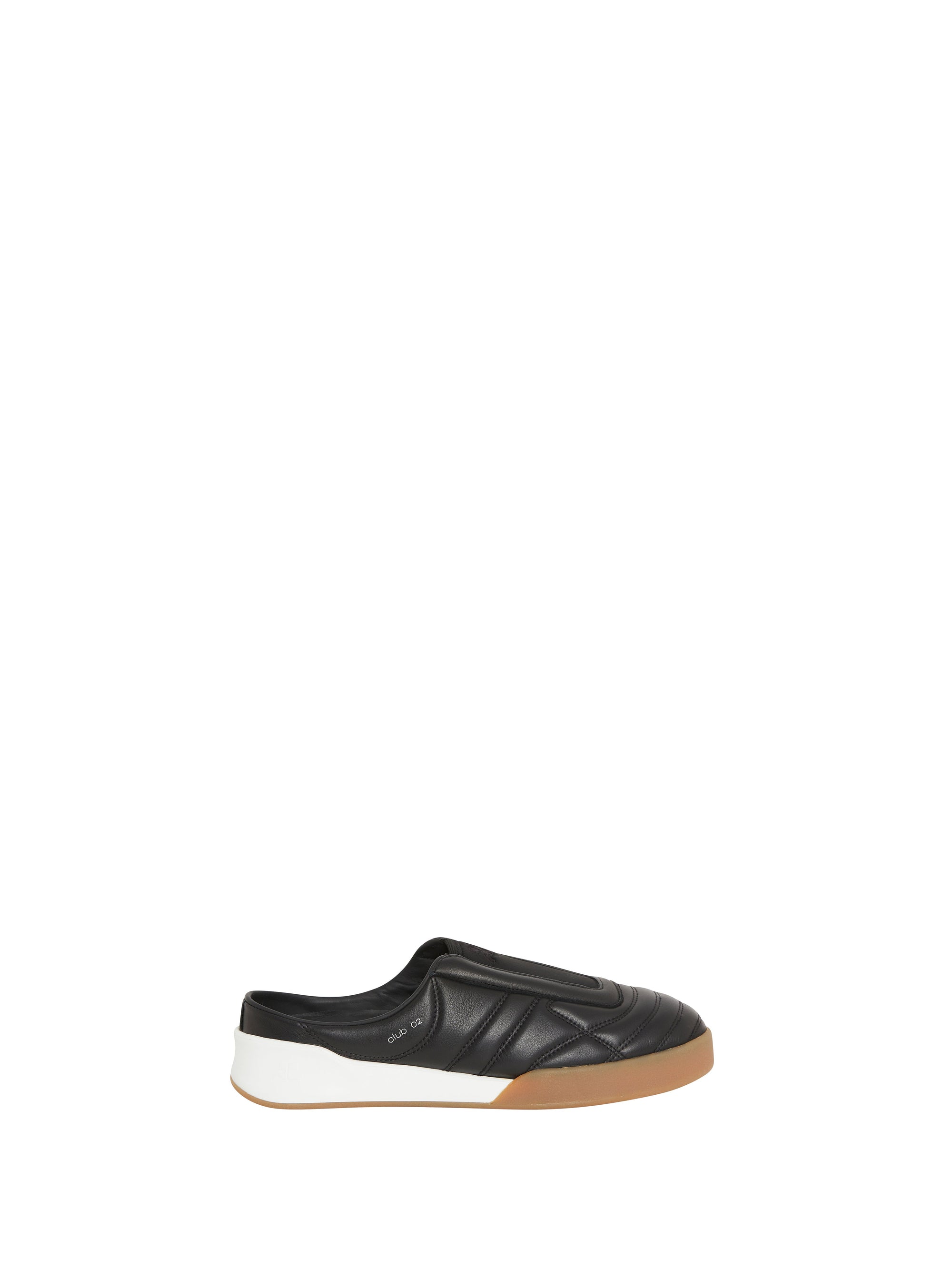 38pcs RELIQUAT 120€ / Baskets mules club 02 en cuir - Black