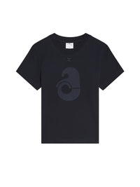 2pcs RELIQUAT 95€ / T-shirt shell impression - Ocean blue