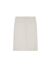 1pcs RELIQUAT 290€ / Jupe crêpe héritage vieilli en laine - Gris clair