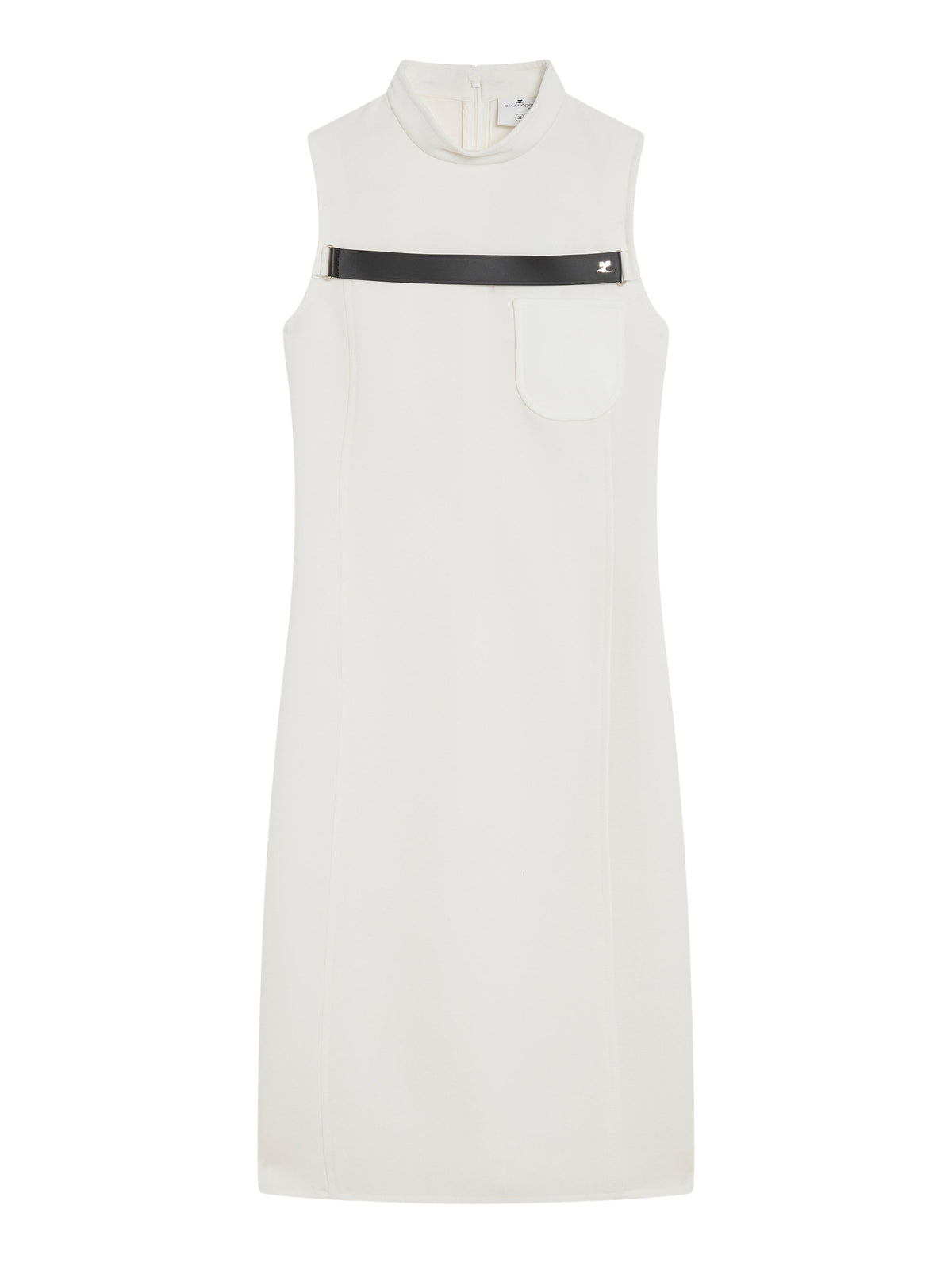 Robe tailleur longue Strap en sergé - Heritage White