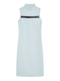 Robe tailleur longue Strap en sergé - Ice Blue