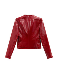 16pcs NEW / BLOUSON ICONIQUE VINYLE - Red