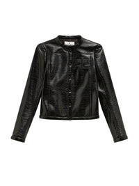 34pcs NEW / BLOUSON ICONIQUE VINYLE - Black