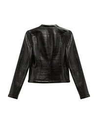 34pcs NEW / BLOUSON ICONIQUE VINYLE - Black