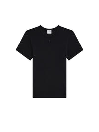 75pcs NEW / T-SHIRT CLASSIQUE CONTRASTE  - Black