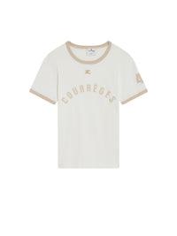359pcs RELIQUAT 95€ / T-shirt contraste imprimé - White & Oatmeal
