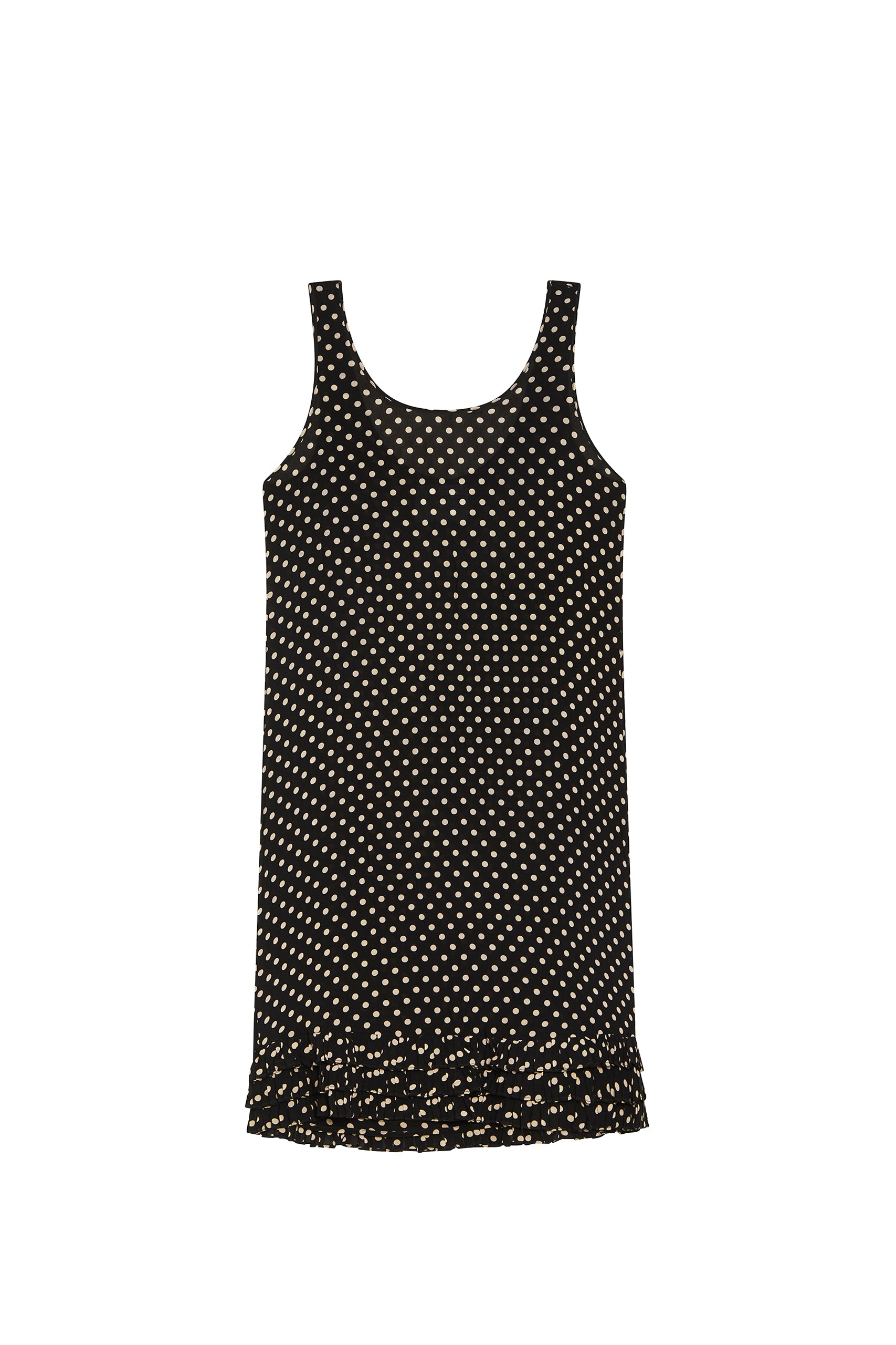 Robe Hairo à pois volantée - Combo Black