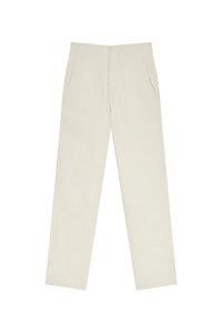 Pantalon Citron en soie - Off White