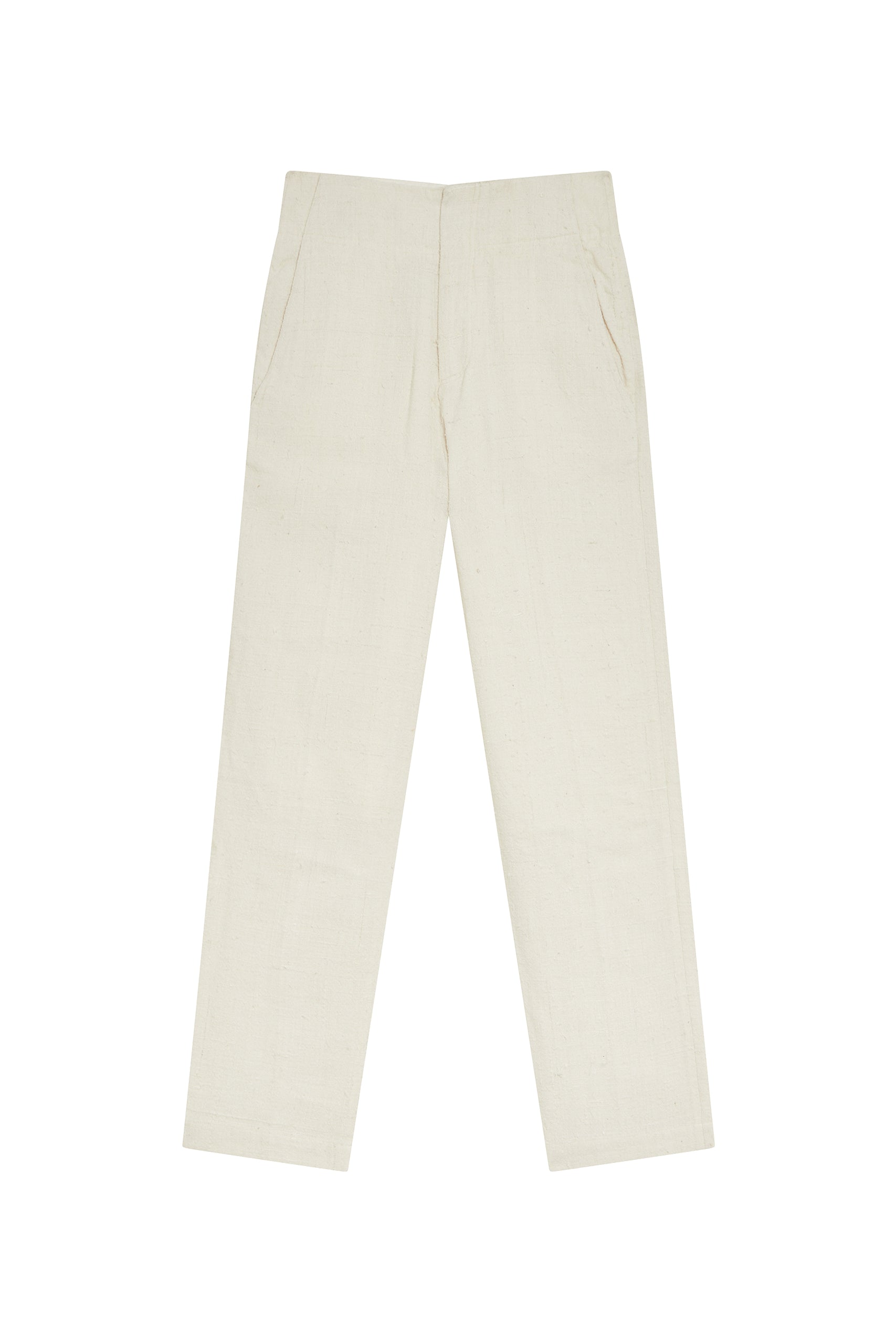 Pantalon Citron en soie - Off White