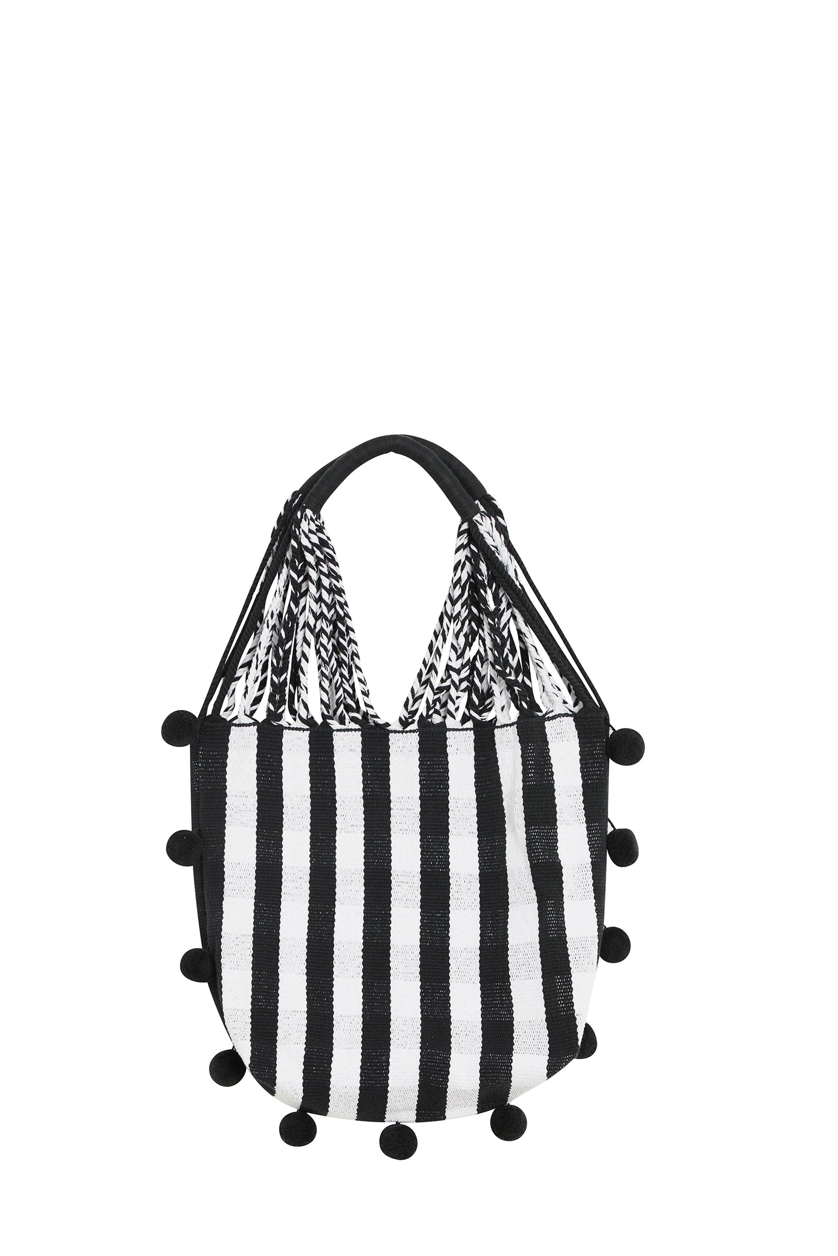 Sac Palladio à rayures - Black & White