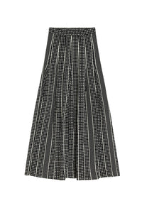 Jupe Emily plissée à motifs - Black Dots